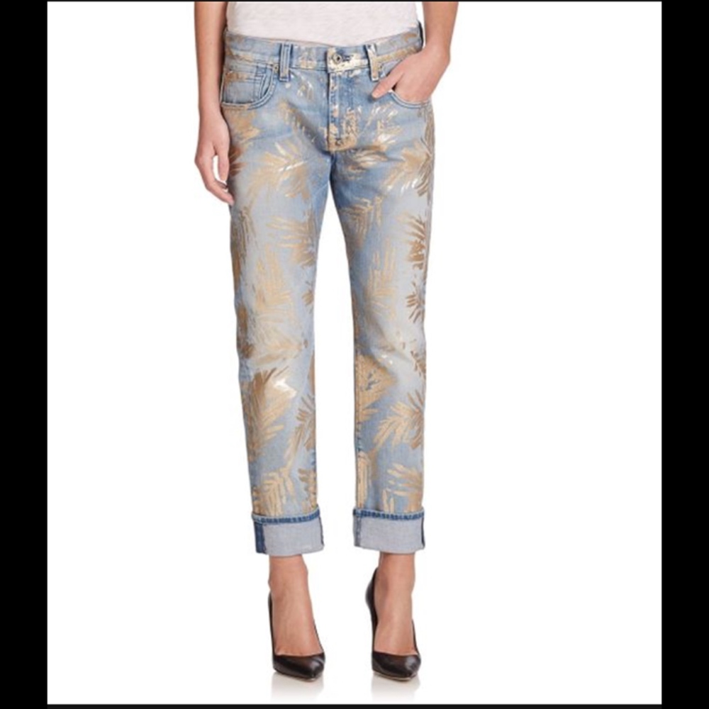 7 for all mankind Cropped Relaxed Straight Jeans